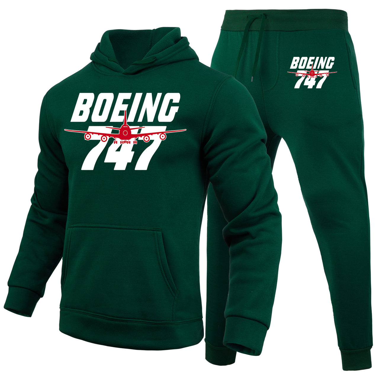 Amazing Boeing 747 Designed Hoodies & Sweatpants Set