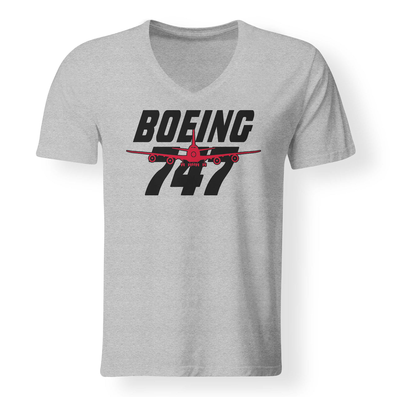 Amazing Boeing 747 Designed V-Neck T-Shirts