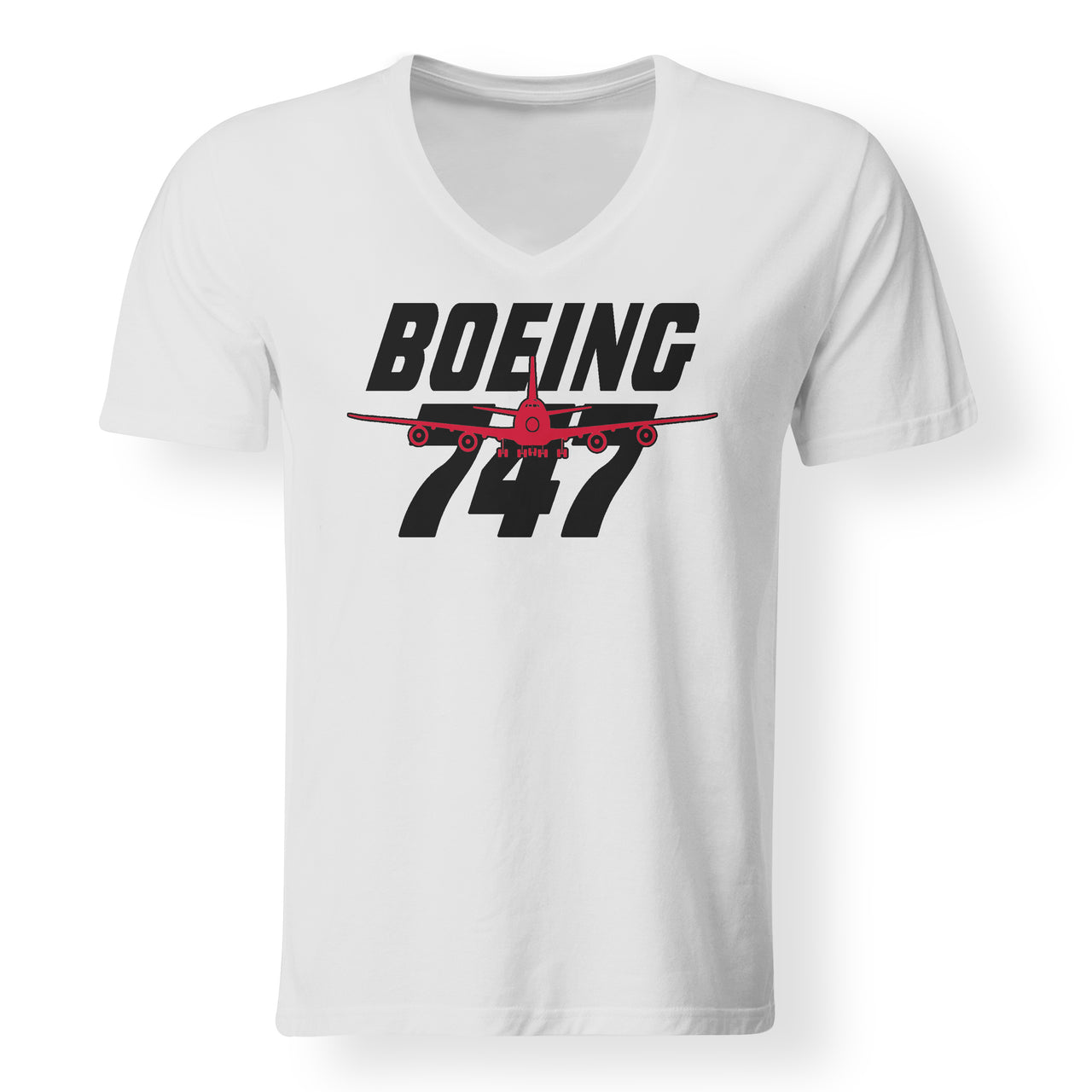 Amazing Boeing 747 Designed V-Neck T-Shirts