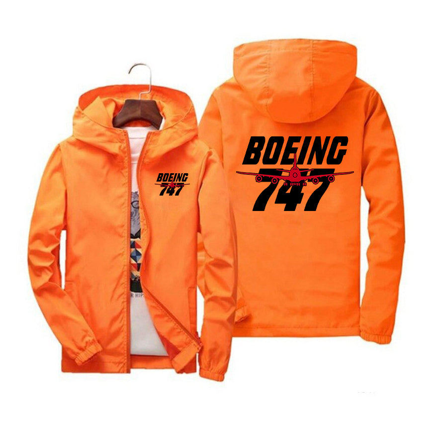 Amazing Boeing 747 Designed Windbreaker Jackets