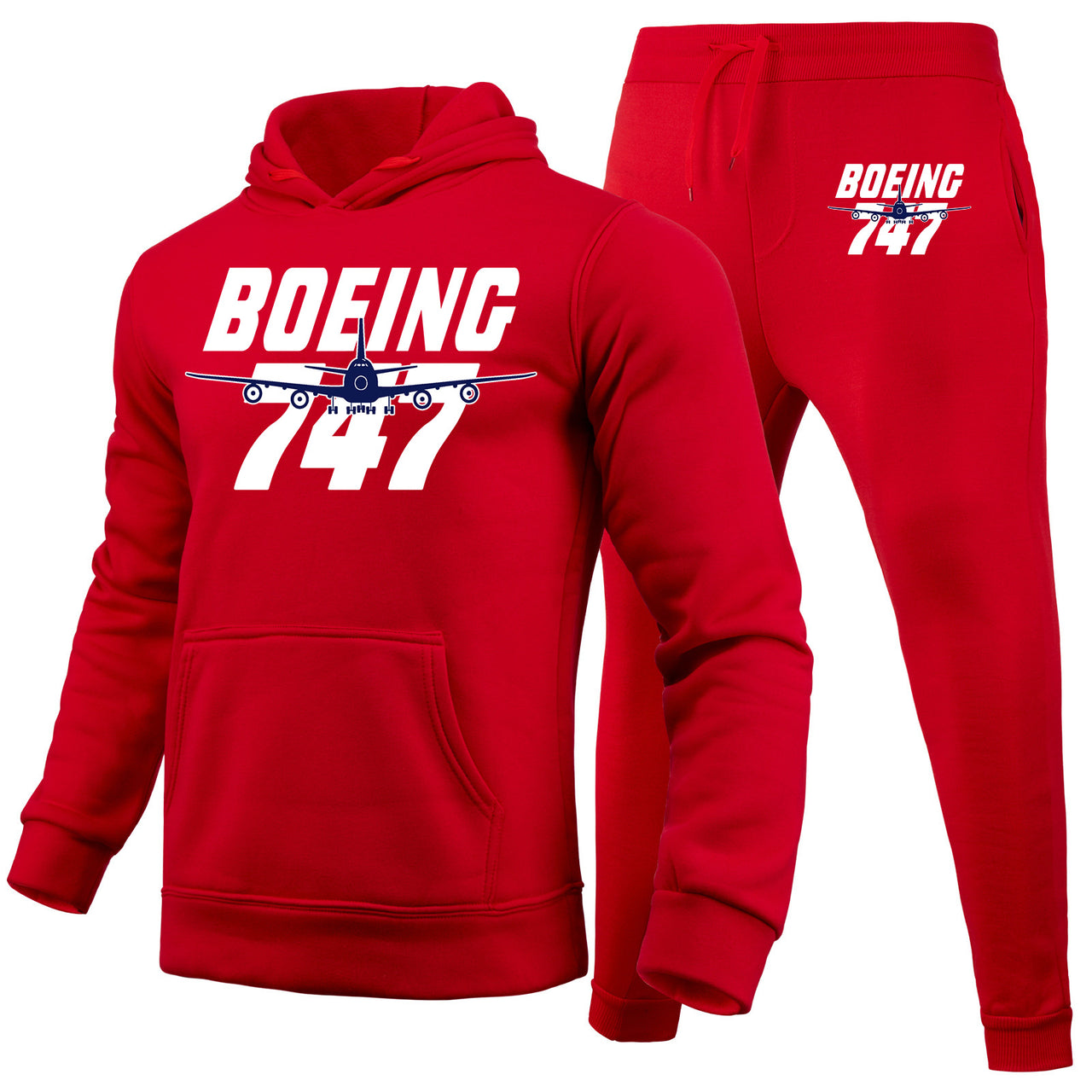 Amazing Boeing 747 Designed Hoodies & Sweatpants Set