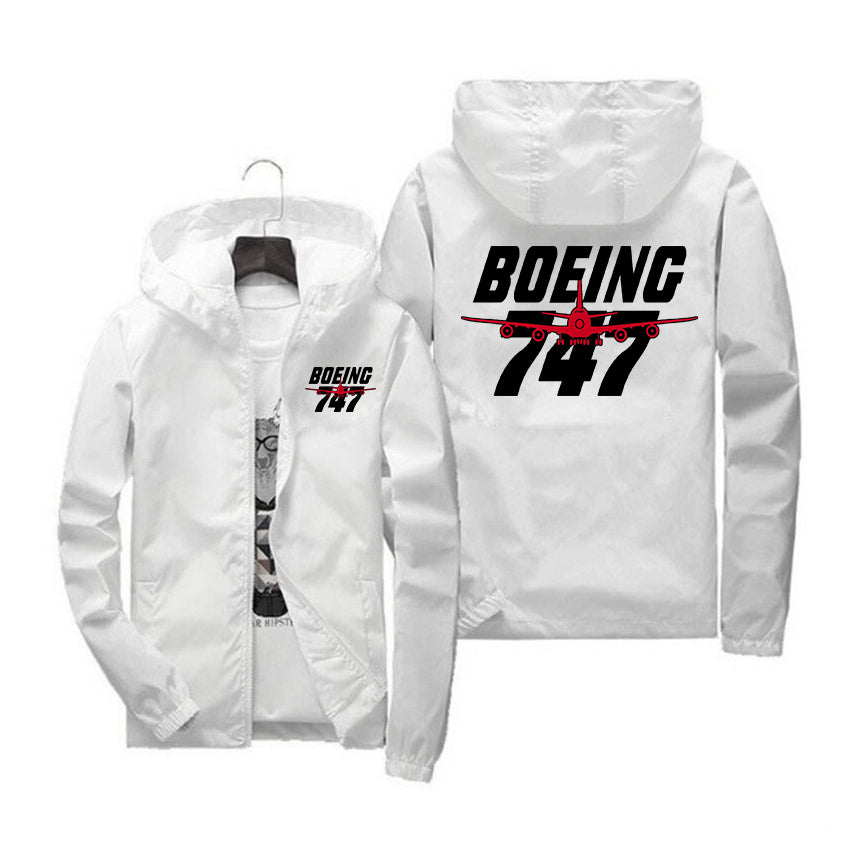 Amazing Boeing 747 Designed Windbreaker Jackets