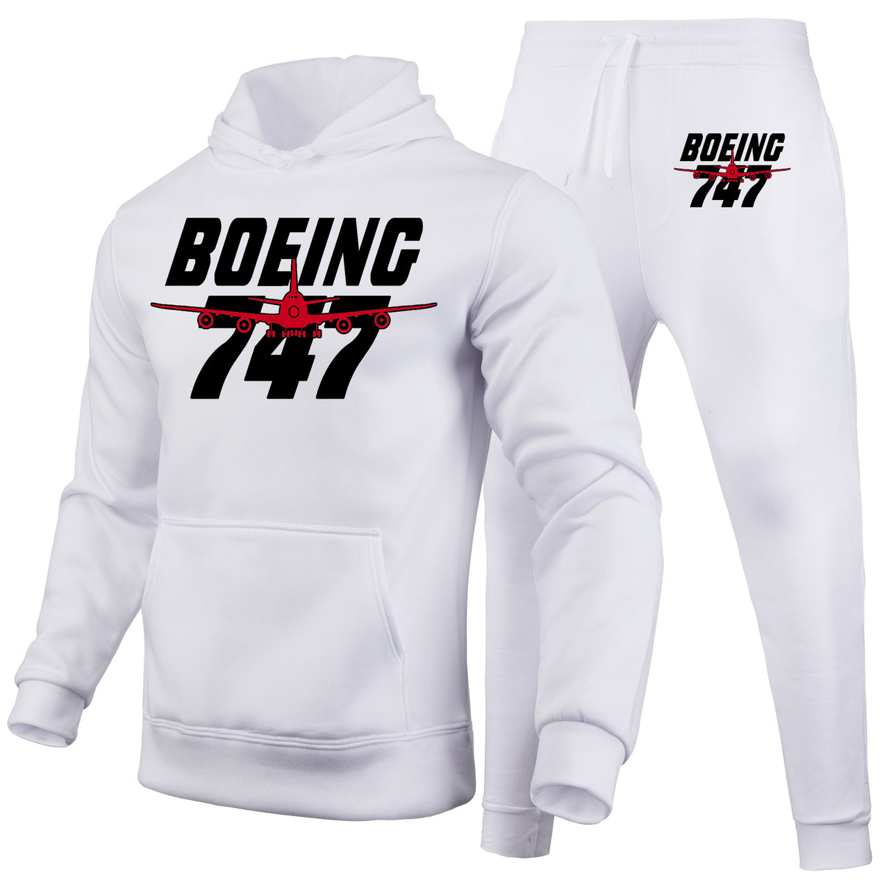 Amazing Boeing 747 Designed Hoodies & Sweatpants Set