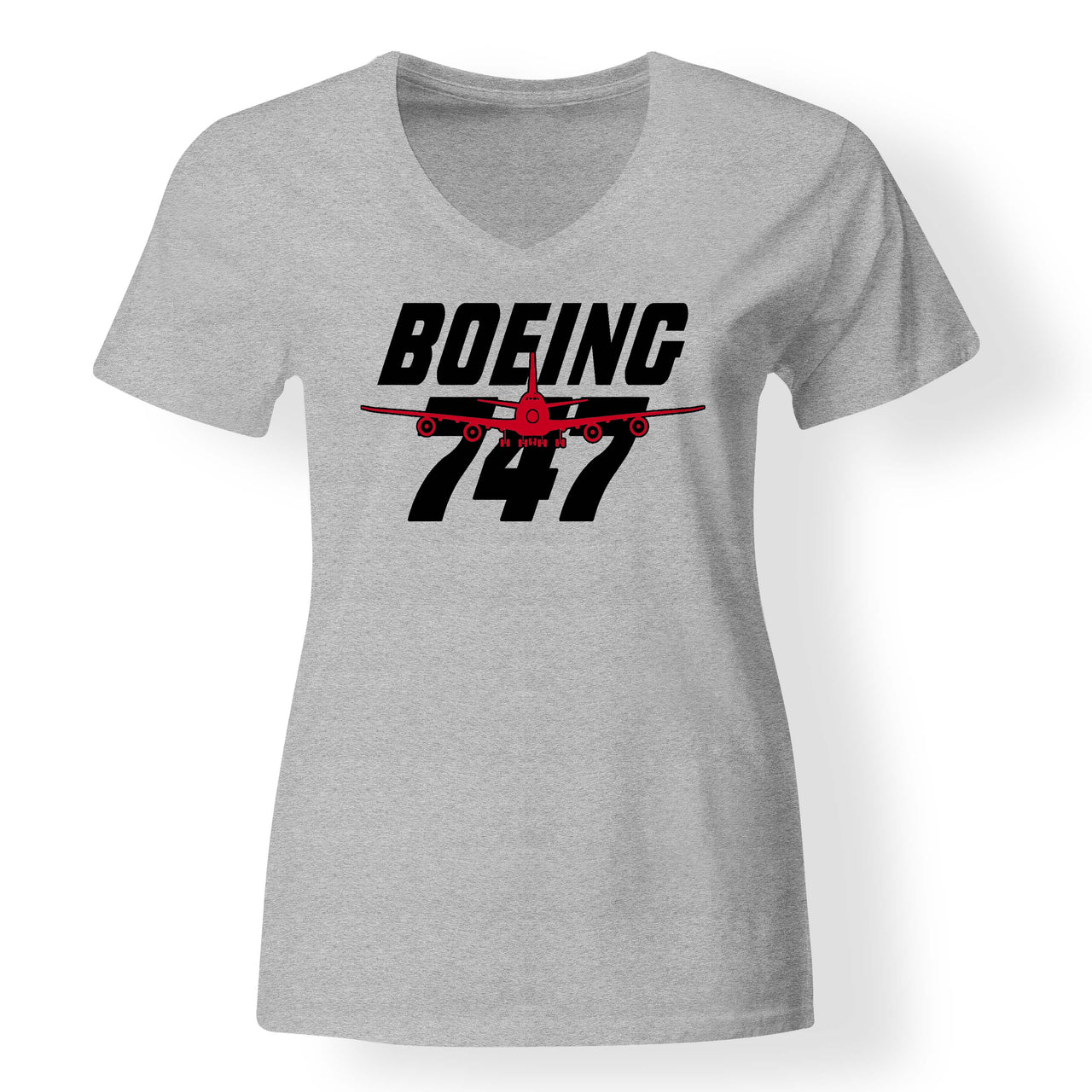 Amazing Boeing 747 Designed V-Neck T-Shirts