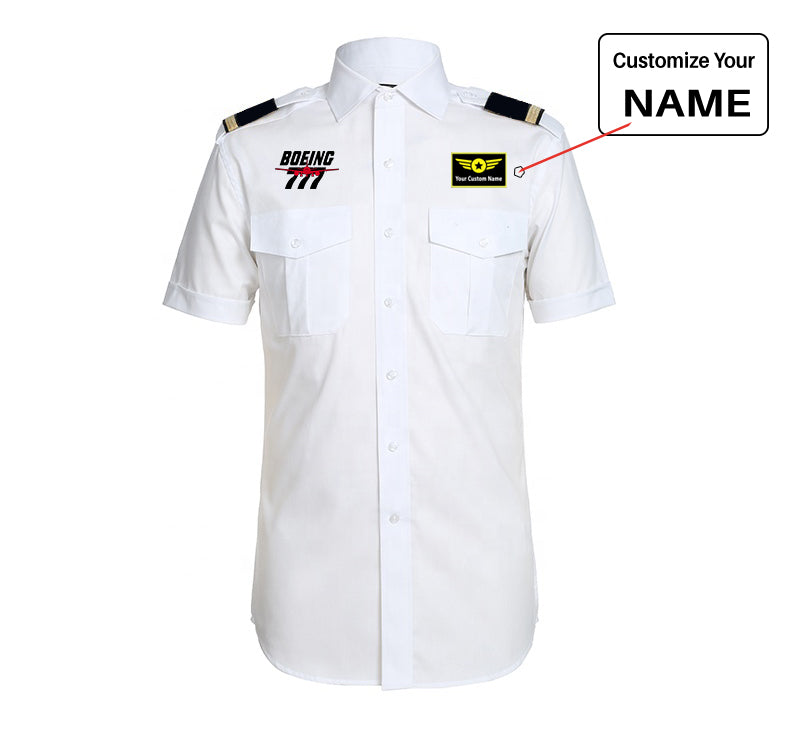 Amazing Boeing 777 Designed Pilot Shirts