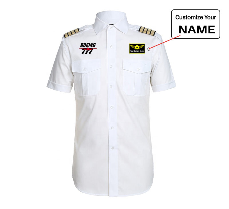 Amazing Boeing 777 Designed Pilot Shirts