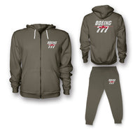 Thumbnail for Amazing Boeing 777 Designed Zipped Hoodies & Sweatpants Set