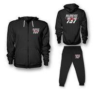 Thumbnail for Amazing Piloteyes737 Designed Zipped Hoodies & Sweatpants Set