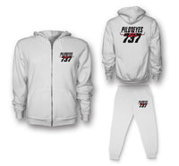 Thumbnail for Amazing Piloteyes737 Designed Zipped Hoodies & Sweatpants Set