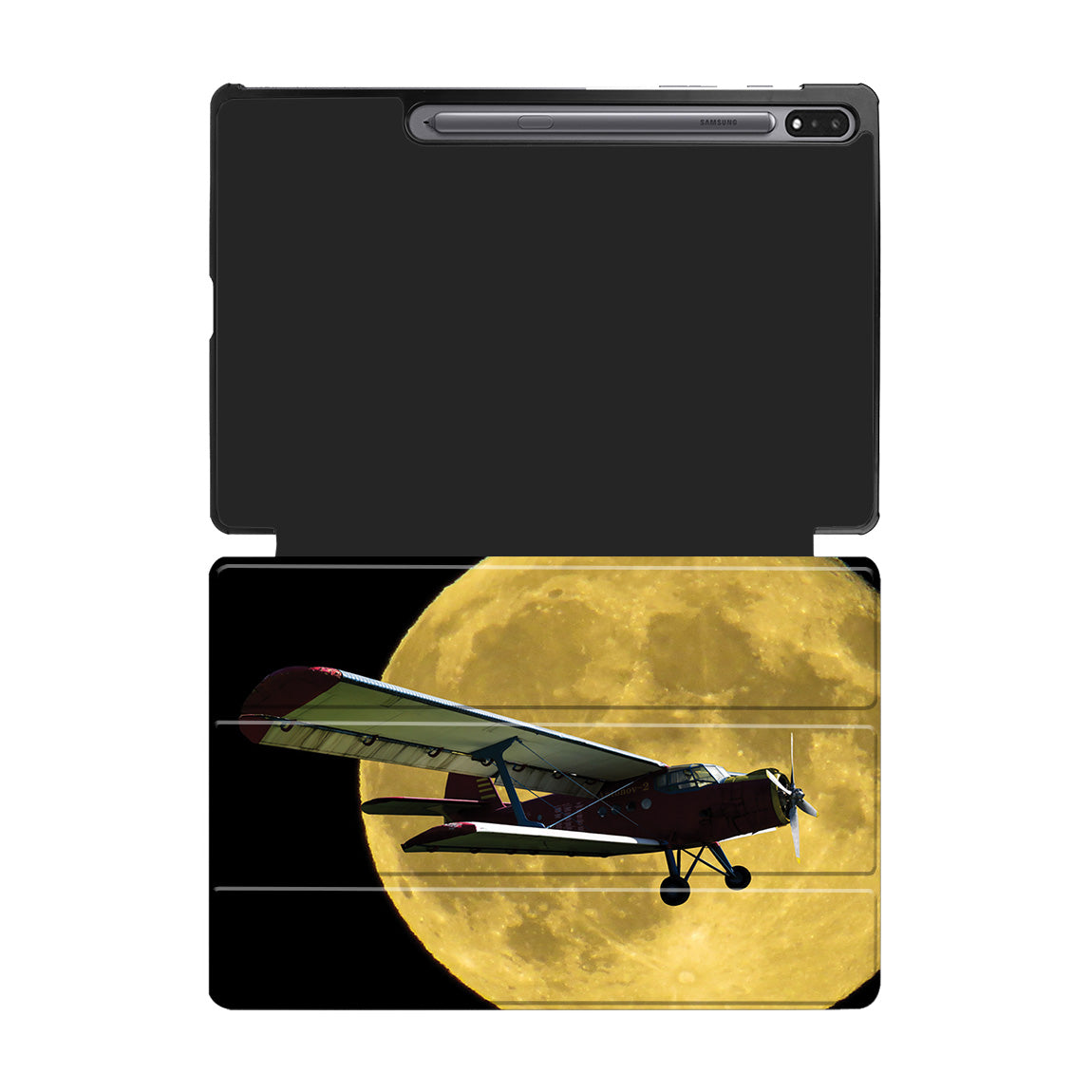 Antonov-2 With Moon Designed Samsung Tablet Cases