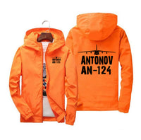 Thumbnail for Antonov AN-124 & Plane Designed Windbreaker Jackets