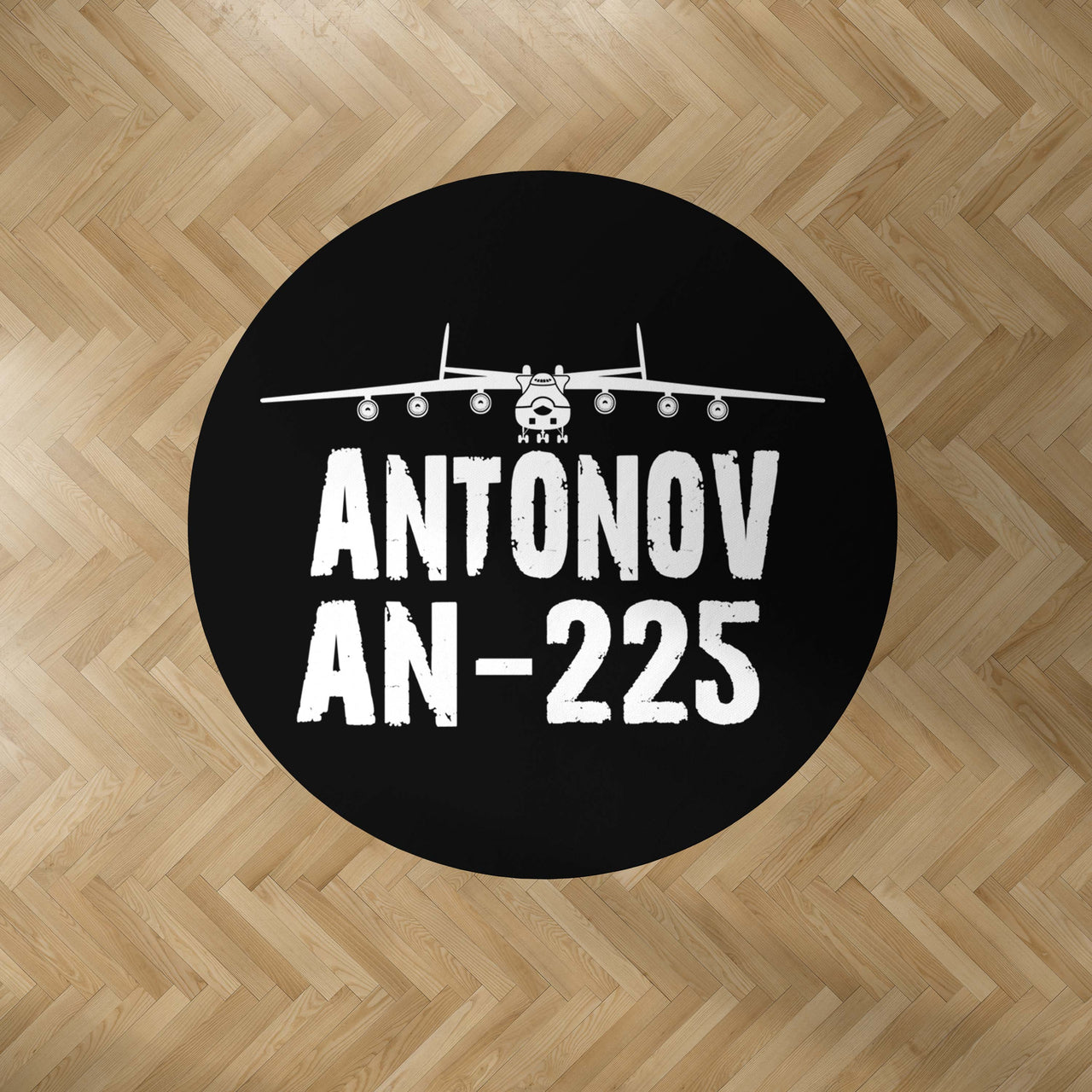 Antonov AN-225 & Plane Designed Carpet & Floor Mats (Round)