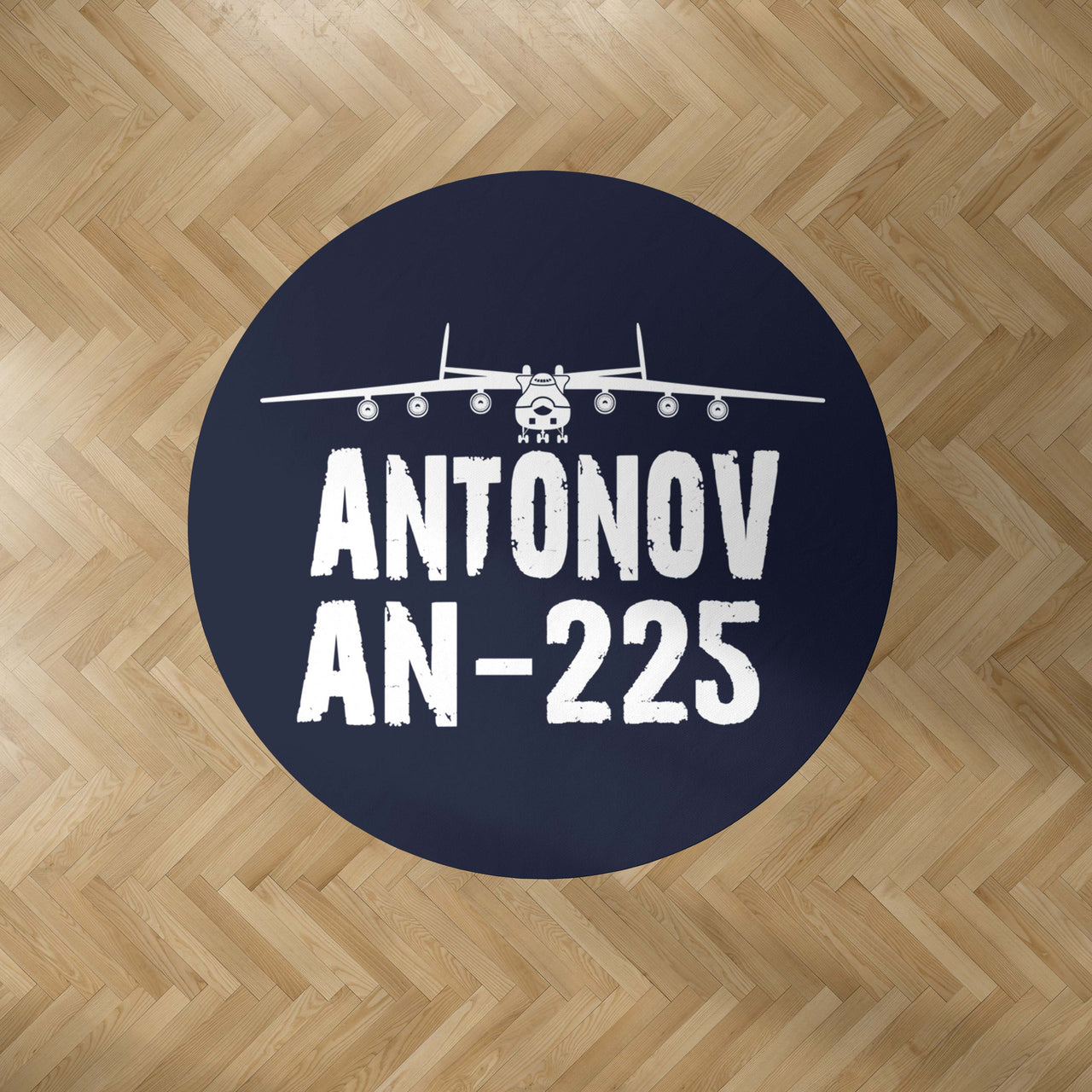 Antonov AN-225 & Plane Designed Carpet & Floor Mats (Round)