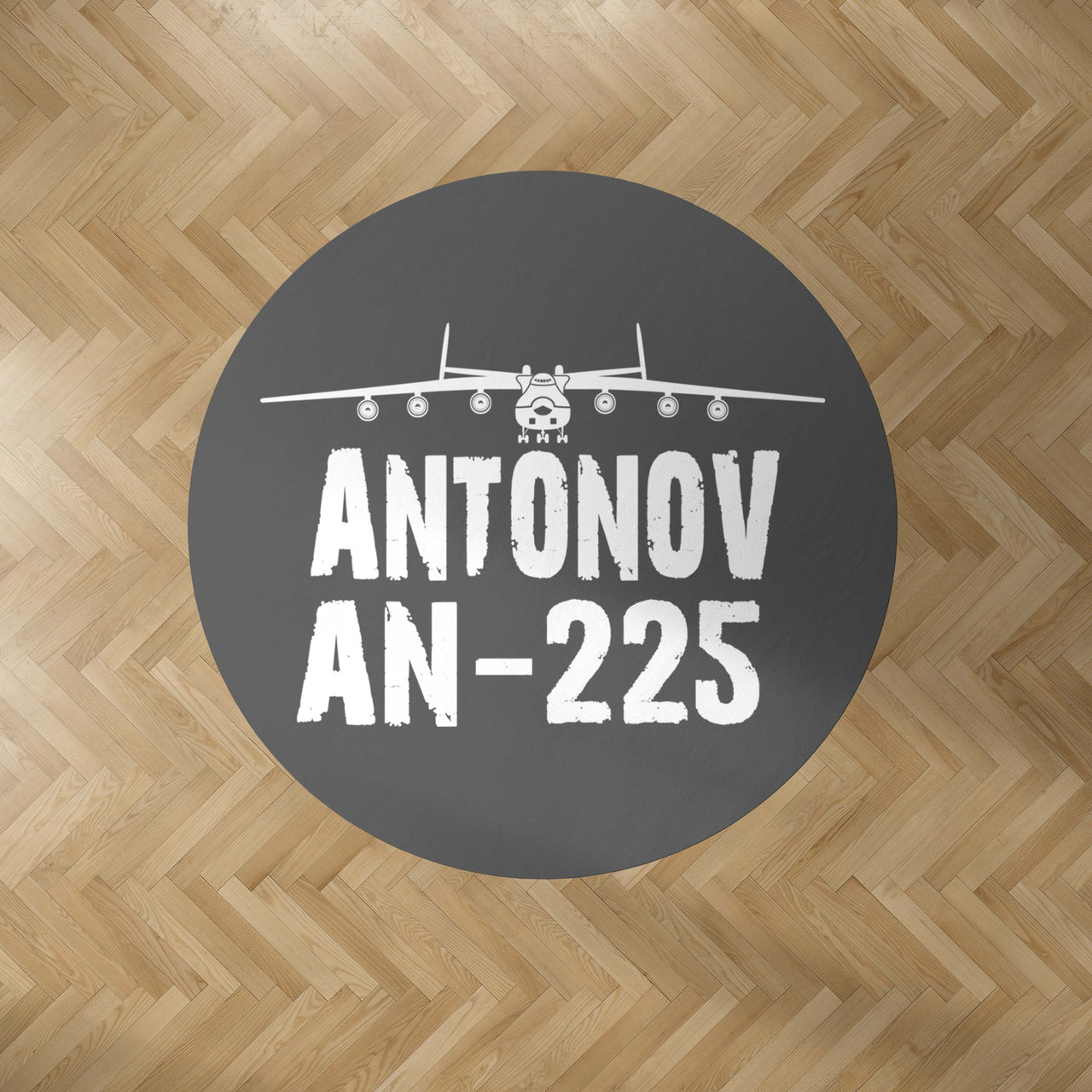 Antonov AN-225 & Plane Designed Carpet & Floor Mats (Round)