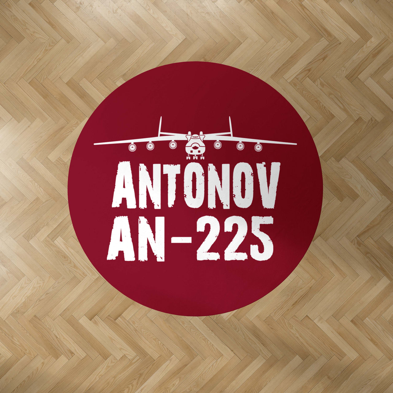 Antonov AN-225 & Plane Designed Carpet & Floor Mats (Round)