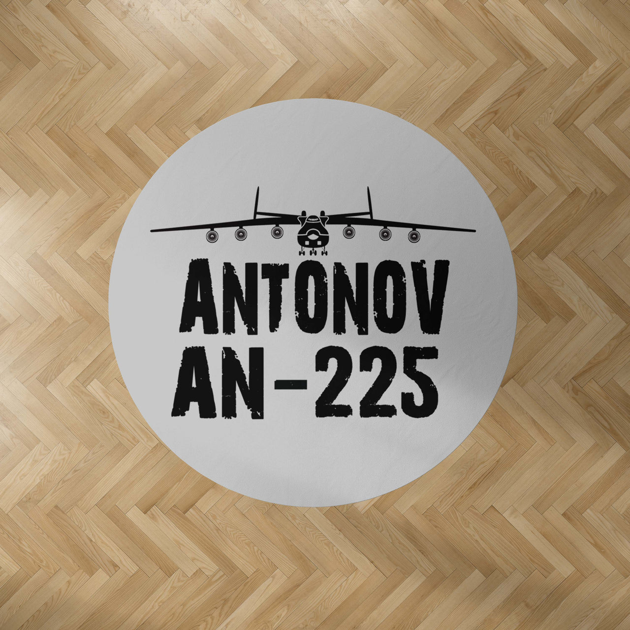 Antonov AN-225 & Plane Designed Carpet & Floor Mats (Round)