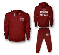 Thumbnail for Antonov AN-225 & Plane Designed Zipped Hoodies & Sweatpants Set