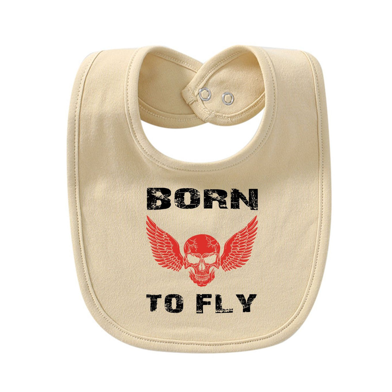 Born To Fly SKELETON Designed Baby Saliva & Feeding Towels