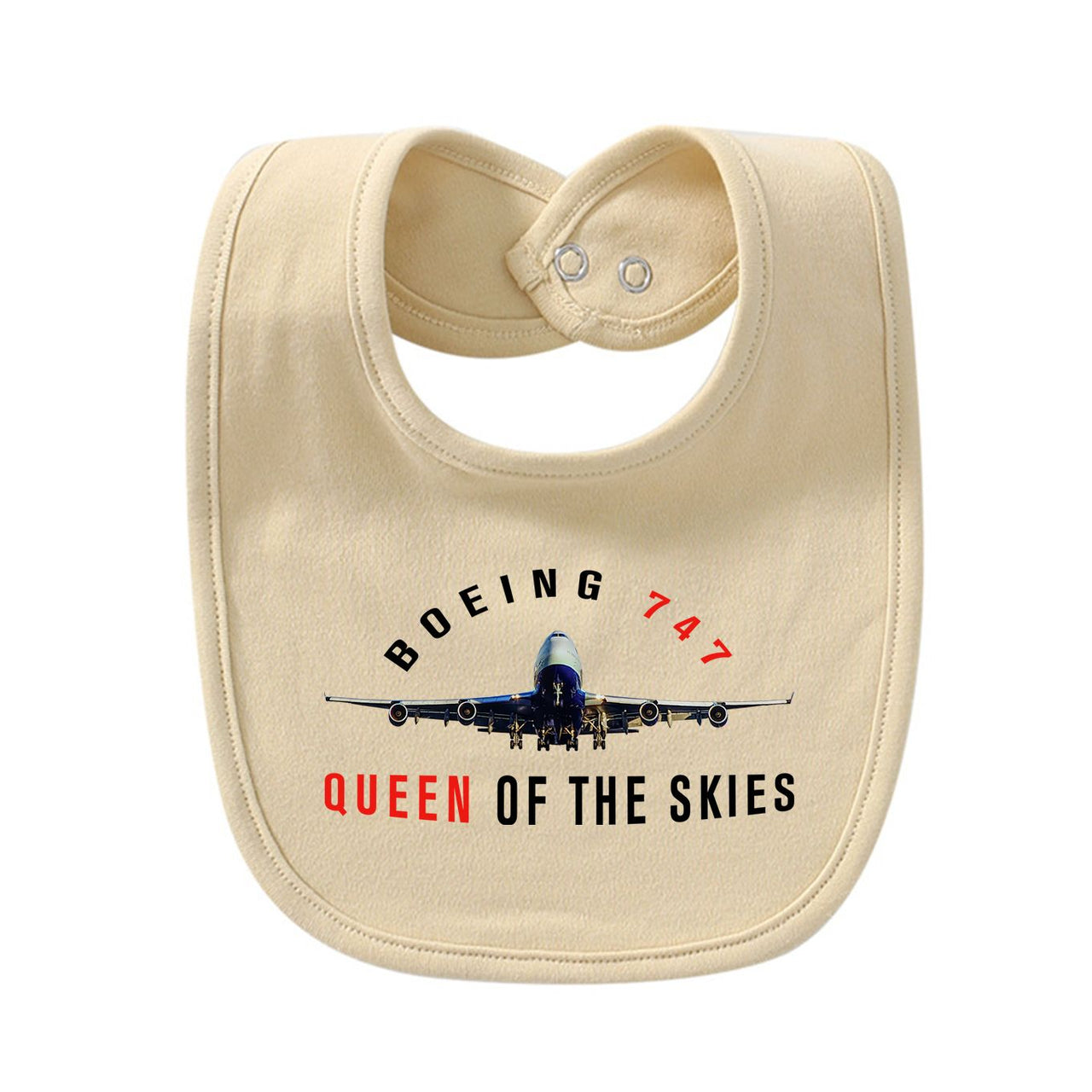 Boeing 747 Queen of the Skies Designed Baby Saliva & Feeding Towels