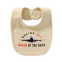 Thumbnail for Boeing 747 Queen of the Skies Designed Baby Saliva & Feeding Towels