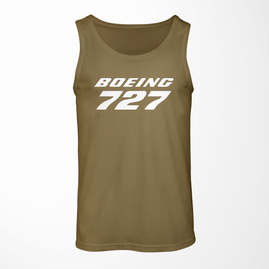 Boeing 727 & Text Designed Tank Tops