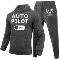 Thumbnail for Auto Pilot Off Designed Hoodies & Sweatpants Set