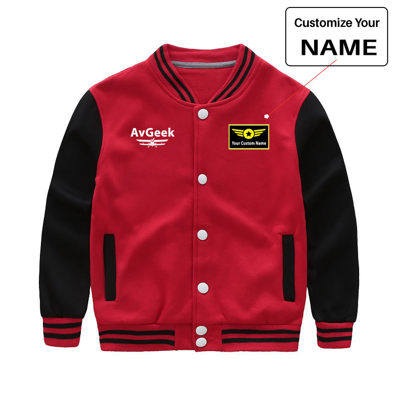 Avgeek Designed "CHILDREN" Baseball Jackets