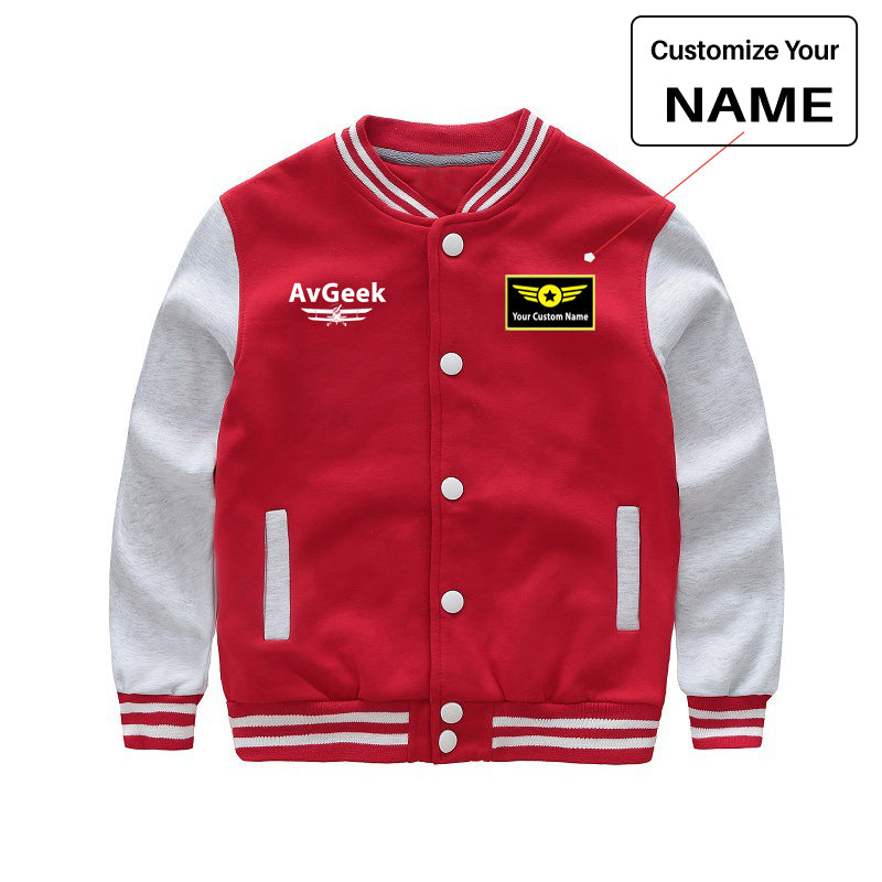 Avgeek Designed "CHILDREN" Baseball Jackets