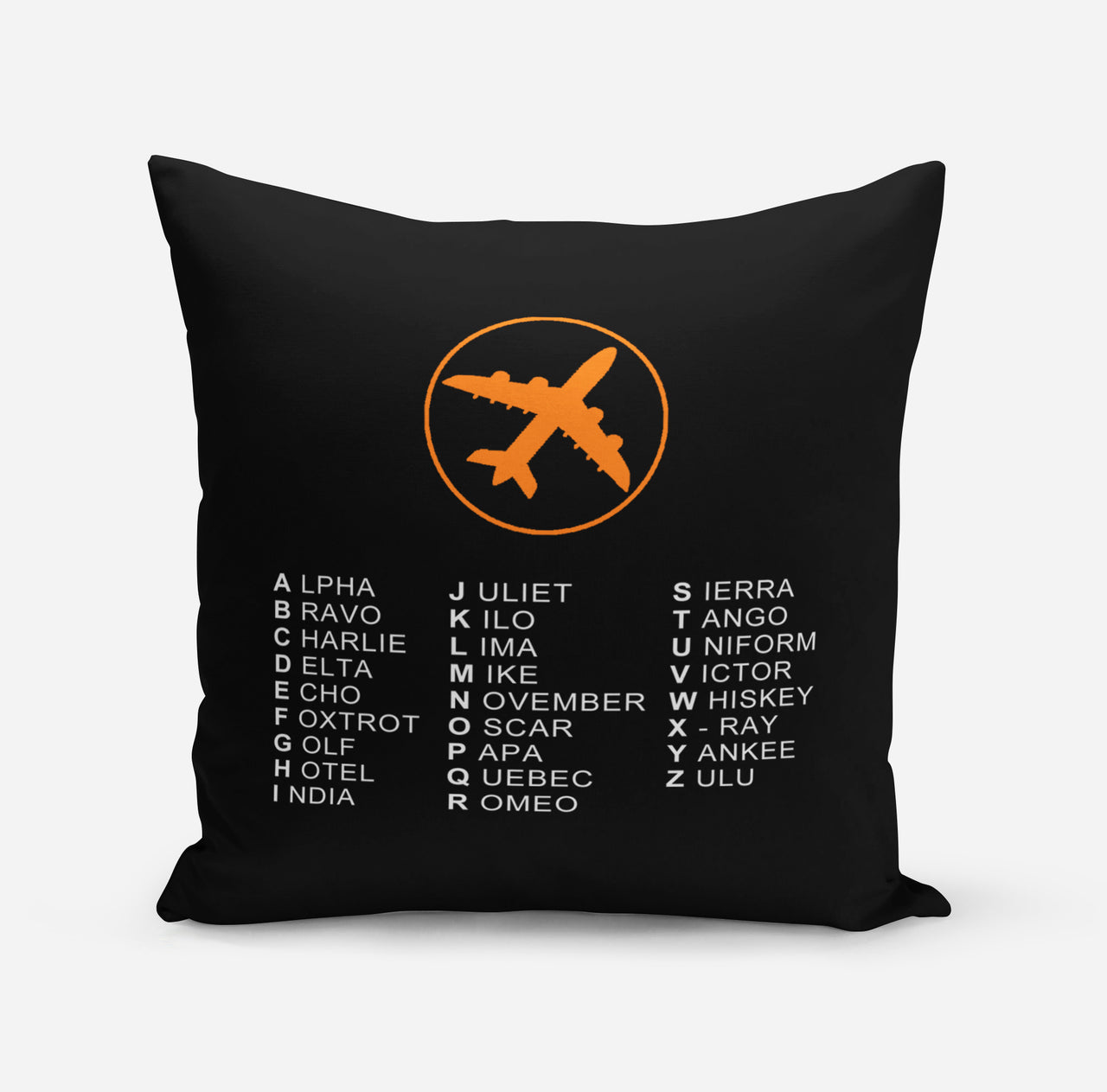 Aviation Alphabet 2 Designed Pillows