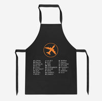 Thumbnail for Aviation Alphabet 2 Designed Kitchen Aprons