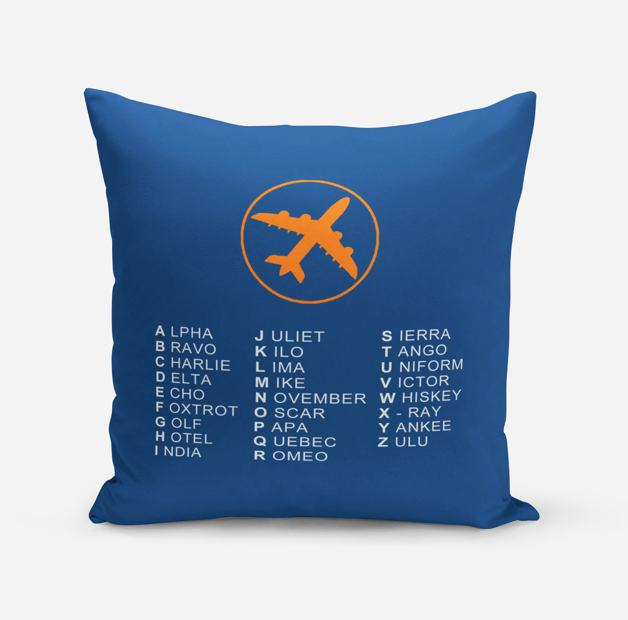 Aviation Alphabet 2 Designed Pillows