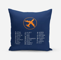 Thumbnail for Aviation Alphabet 2 Designed Pillows