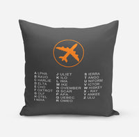 Thumbnail for Aviation Alphabet 2 Designed Pillows