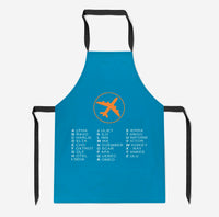 Thumbnail for Aviation Alphabet 2 Designed Kitchen Aprons