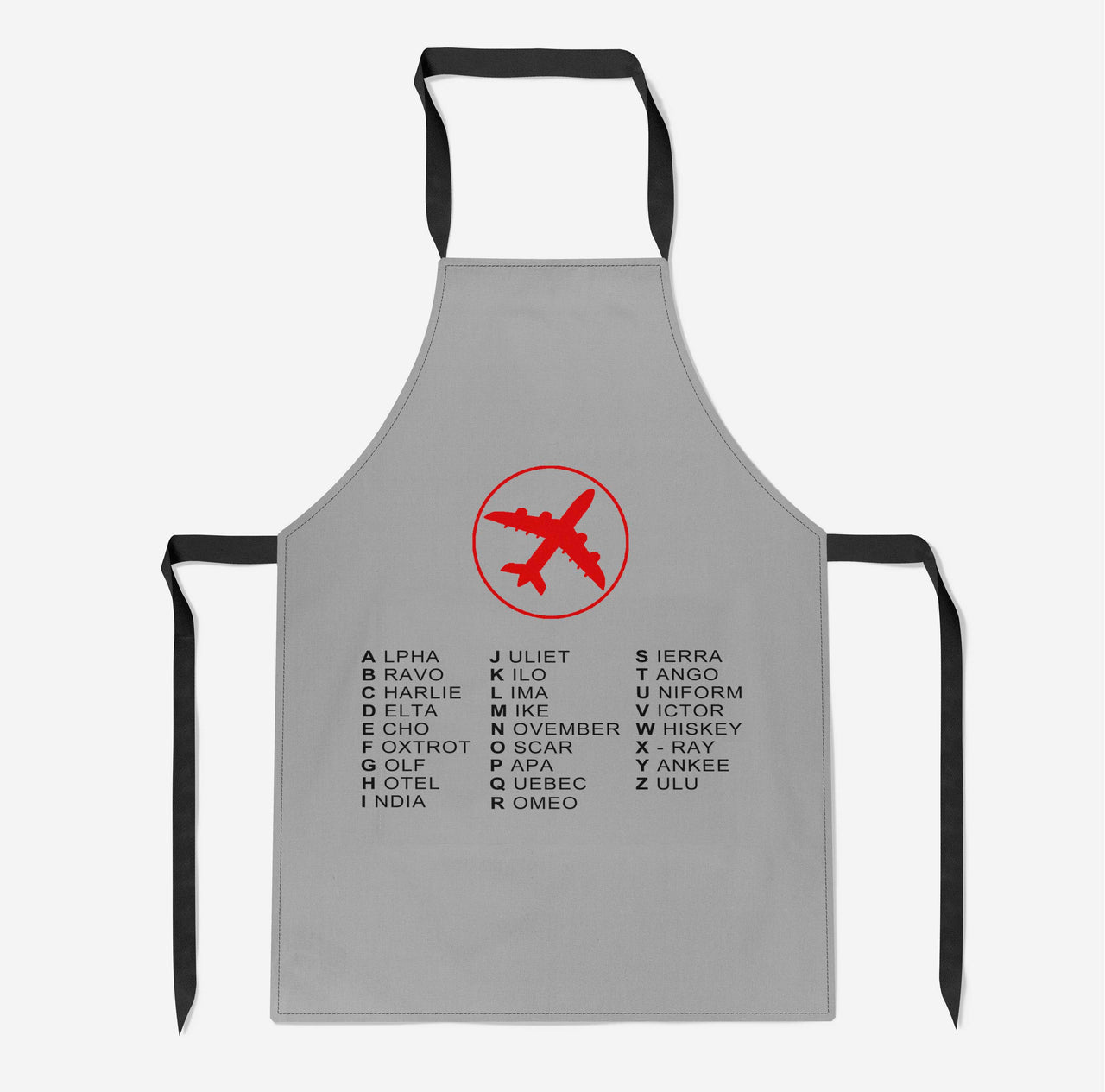 Aviation Alphabet 2 Designed Kitchen Aprons