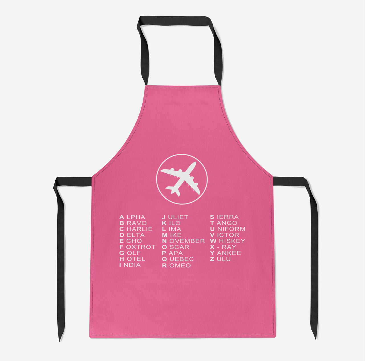 Aviation Alphabet 2 Designed Kitchen Aprons