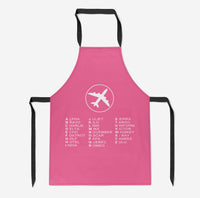 Thumbnail for Aviation Alphabet 2 Designed Kitchen Aprons