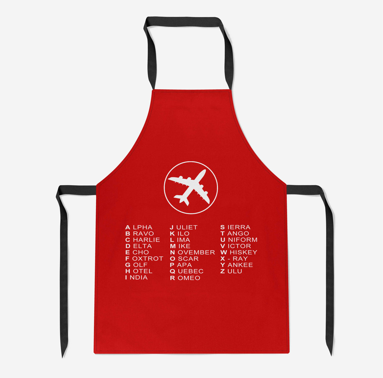 Aviation Alphabet 2 Designed Kitchen Aprons