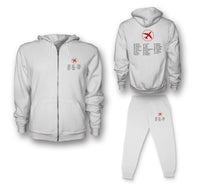 Thumbnail for Aviation Alphabet 2 Designed Zipped Hoodies & Sweatpants Set