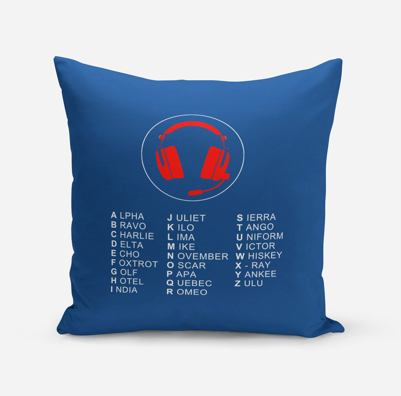 Aviation Alphabet 3 Designed Pillows