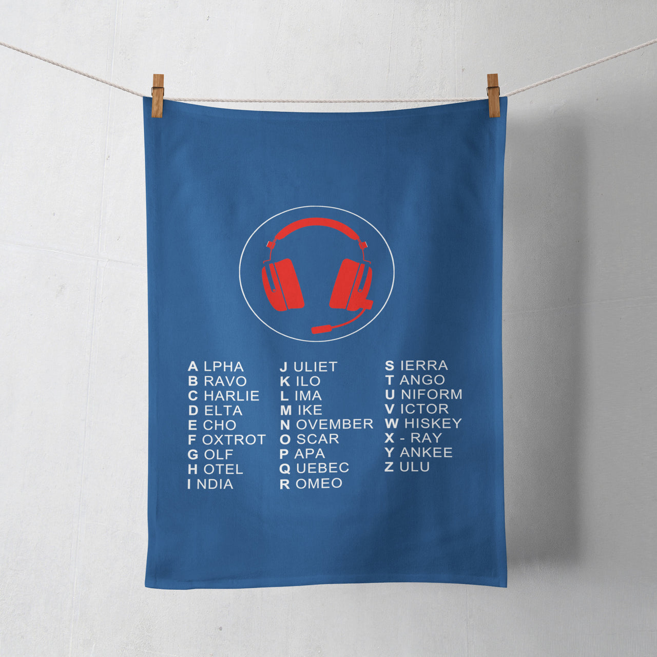 Aviation Alphabet 3 Designed Towels