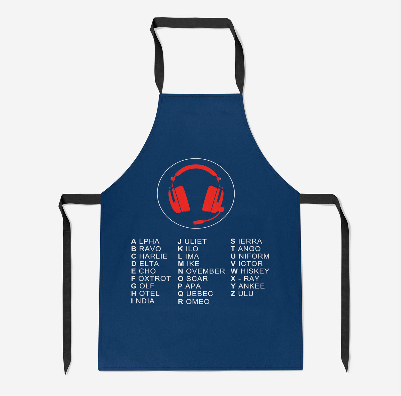 Aviation Alphabet 3 Designed Kitchen Aprons