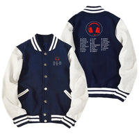 Thumbnail for Aviation Alphabet 3 Designed Baseball Style Jackets