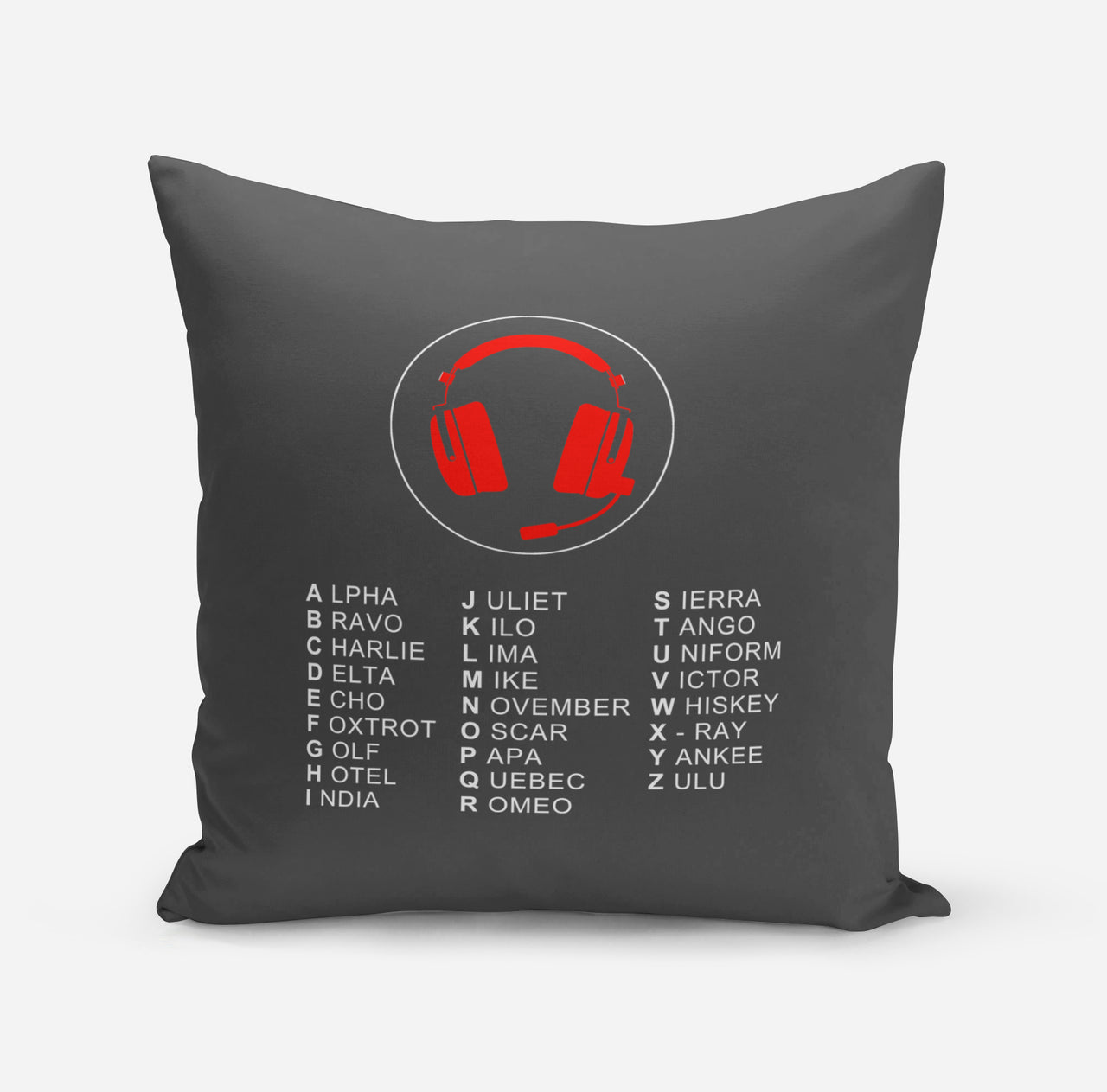 Aviation Alphabet 3 Designed Pillows