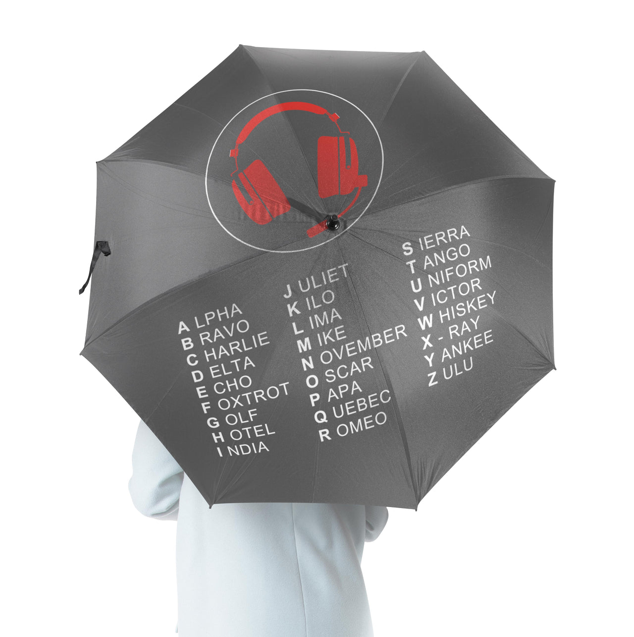 Aviation Alphabet 3 Designed Umbrella