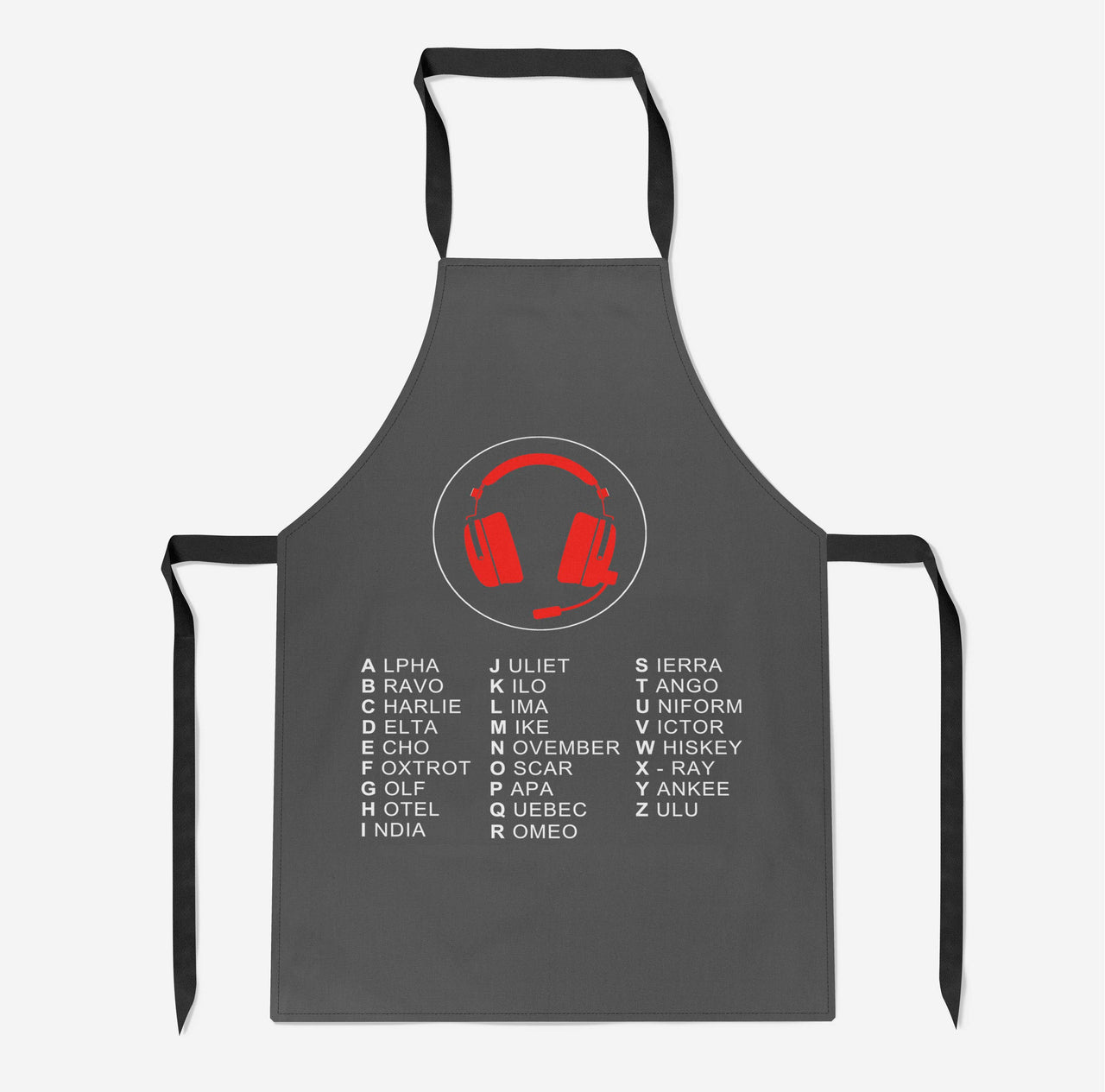 Aviation Alphabet 3 Designed Kitchen Aprons