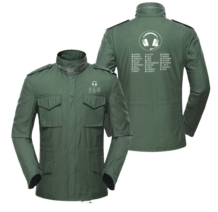 Aviation Alphabet 3 Designed Military Coats