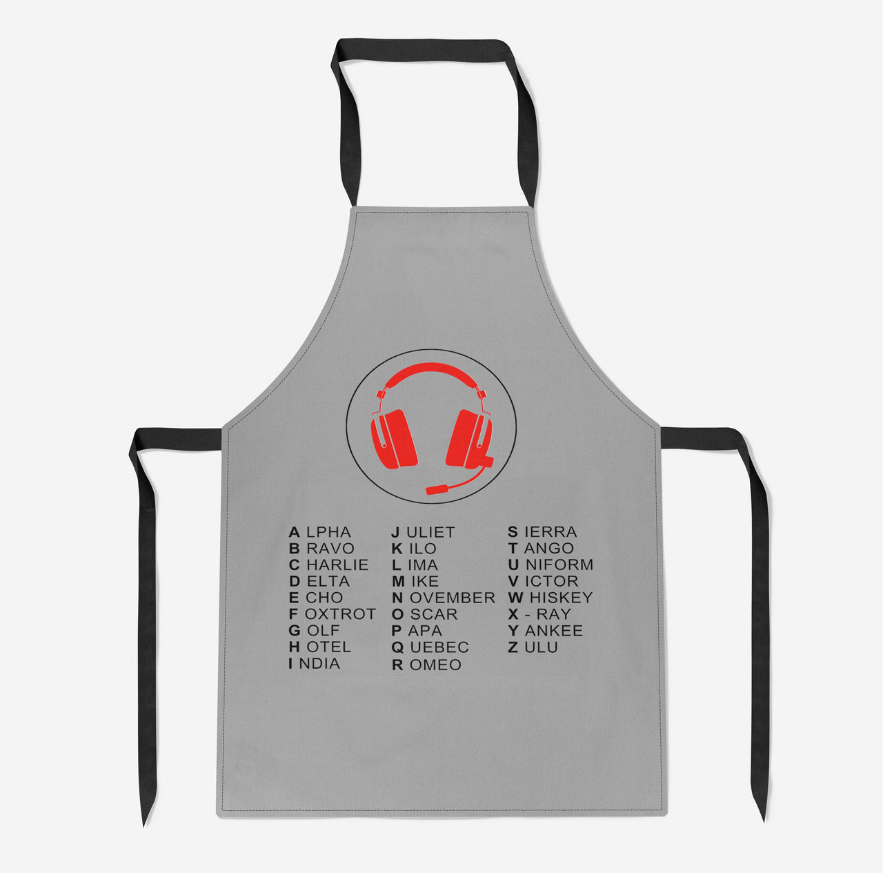 Aviation Alphabet 3 Designed Kitchen Aprons