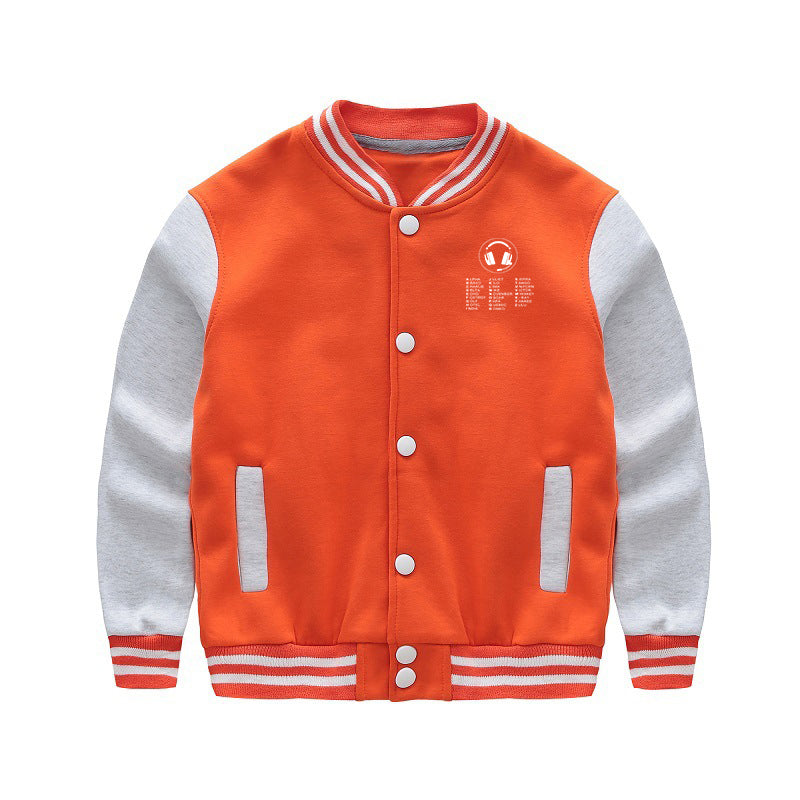 Aviation Alphabet 3 Designed "CHILDREN" Baseball Jackets