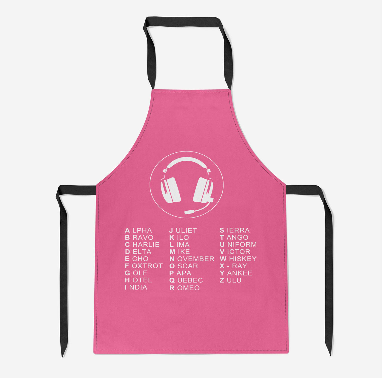 Aviation Alphabet 3 Designed Kitchen Aprons